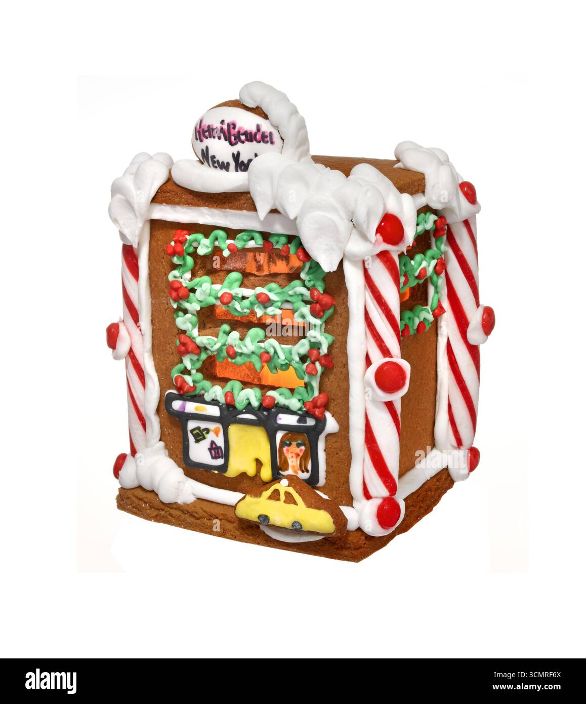 Gingerbread House on white background Banque D'Images