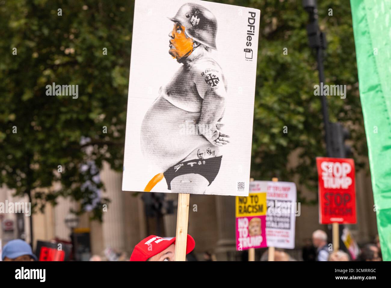 Londres, Royaume-Uni. 17 septembre 2025. Une visite anti-atout marche et manifestation à Londres Royaume-Uni crédit : Ian Davidson/Alamy Live News Banque D'Images