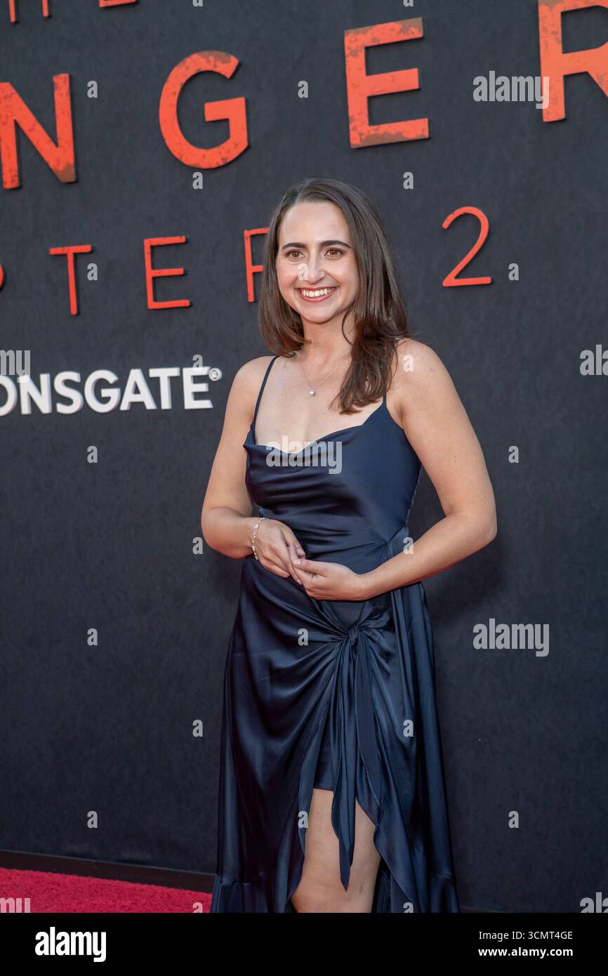 Sara Freedland assiste à la projection spéciale de 'The Strangers : Chapter 2' à l'AMC Century City 15 à Los Angeles, CA, le 16 septembre 2025. Banque D'Images