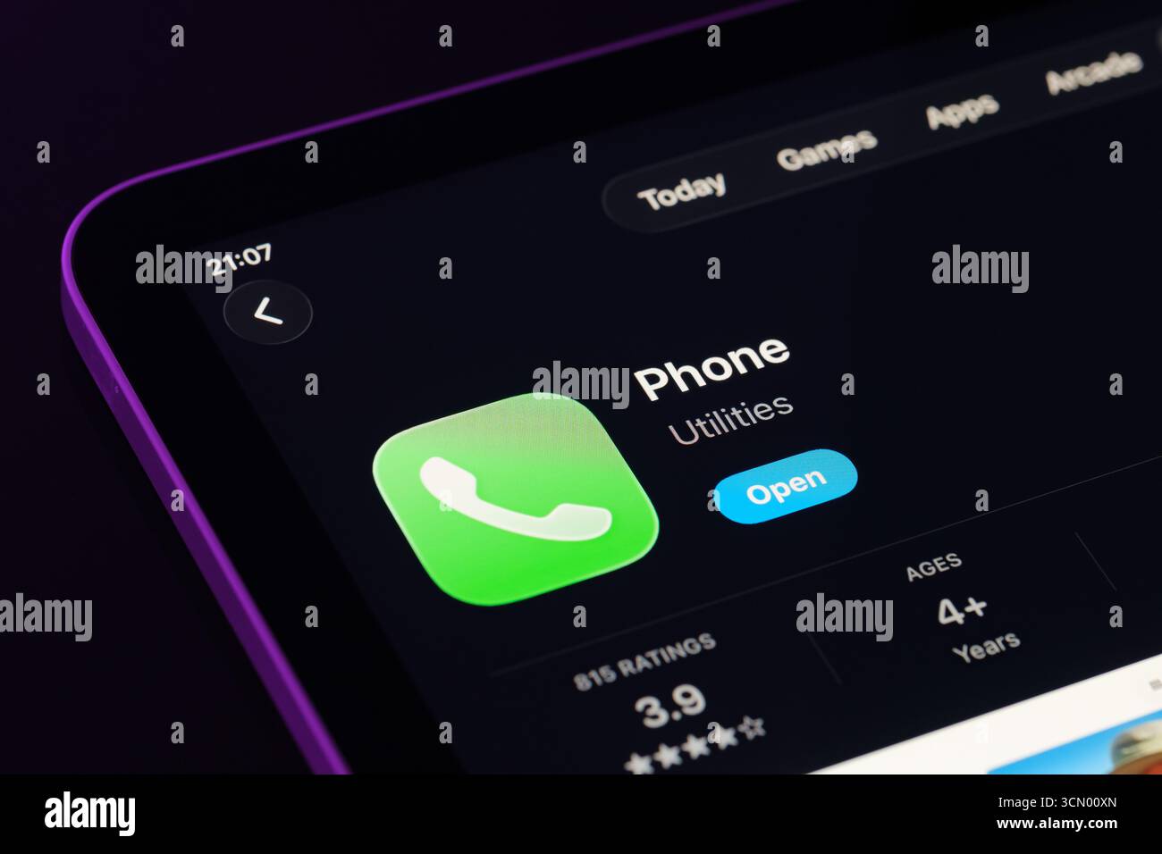 Application téléphone Banque D'Images