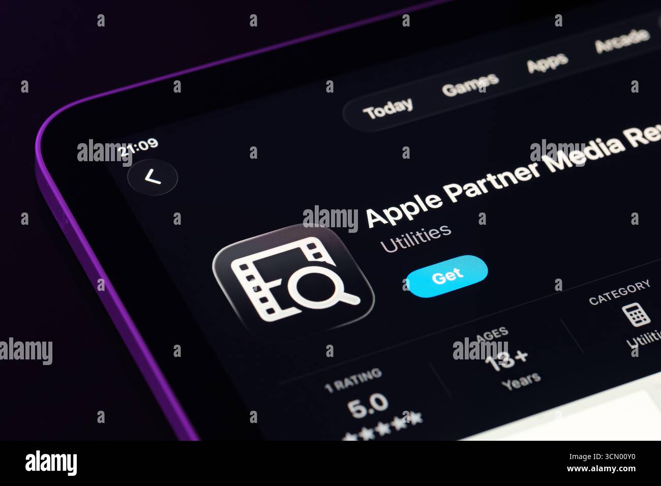 App Média partenaire Apple Banque D'Images
