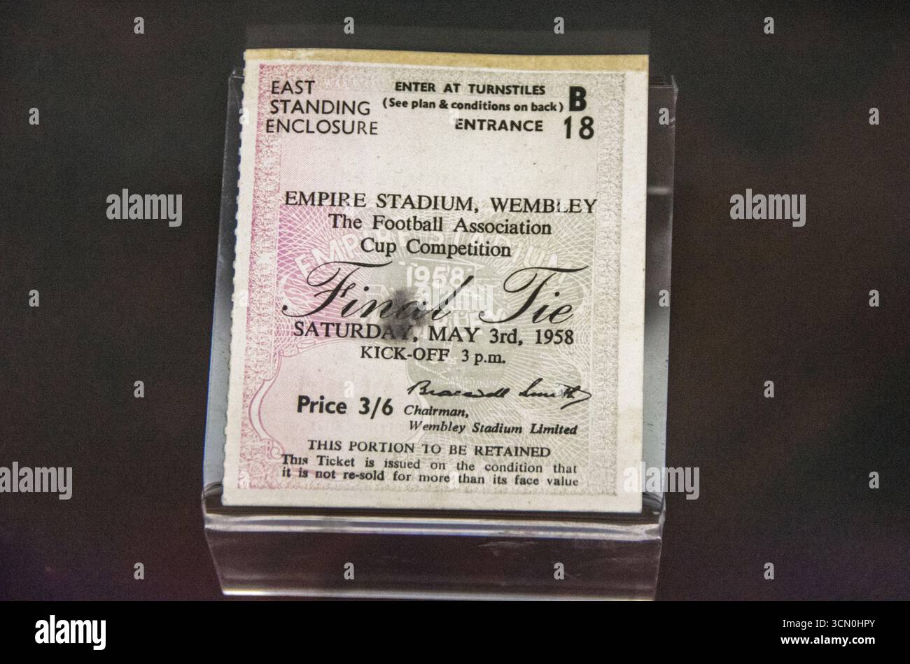 Finale de la FA Cup 1958 à l'Empire Stadium, Wembley Banque D'Images