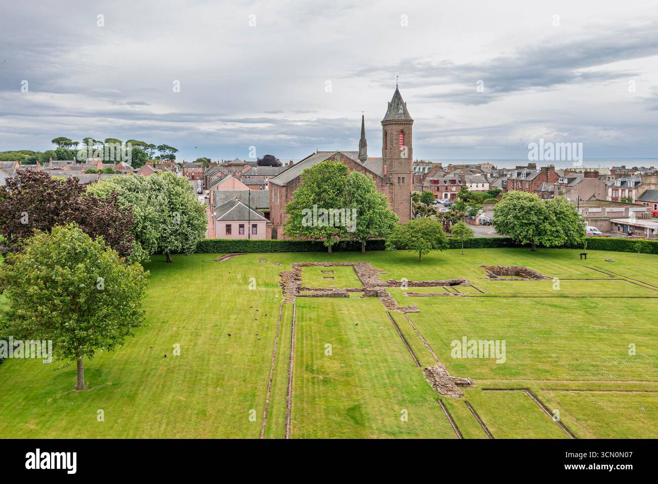 Écosse - Arbroath - Abbey East End - vue de l'espace de l'autel Banque D'Images