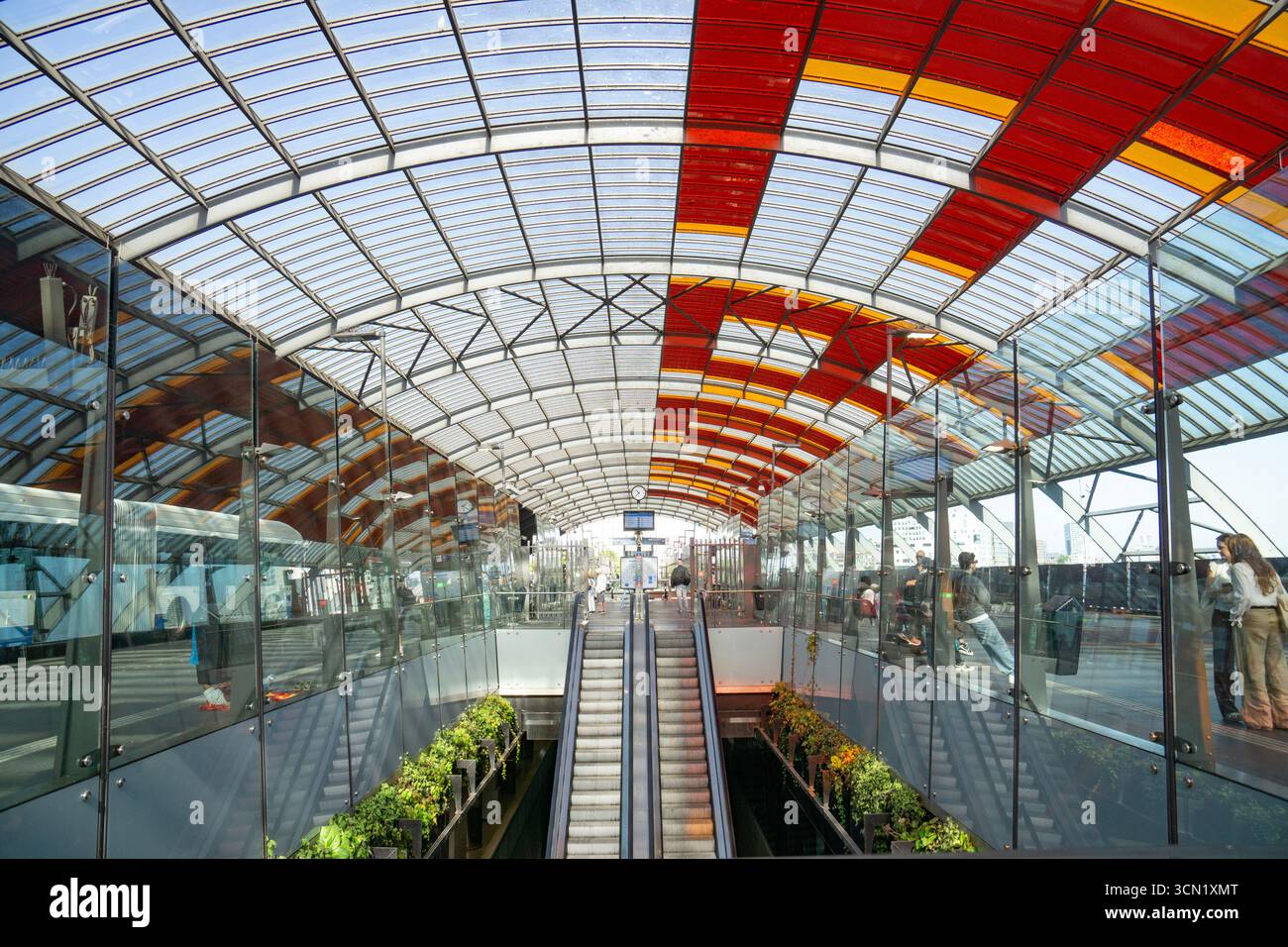 La gare centrale d'Amsterdam Banque D'Images