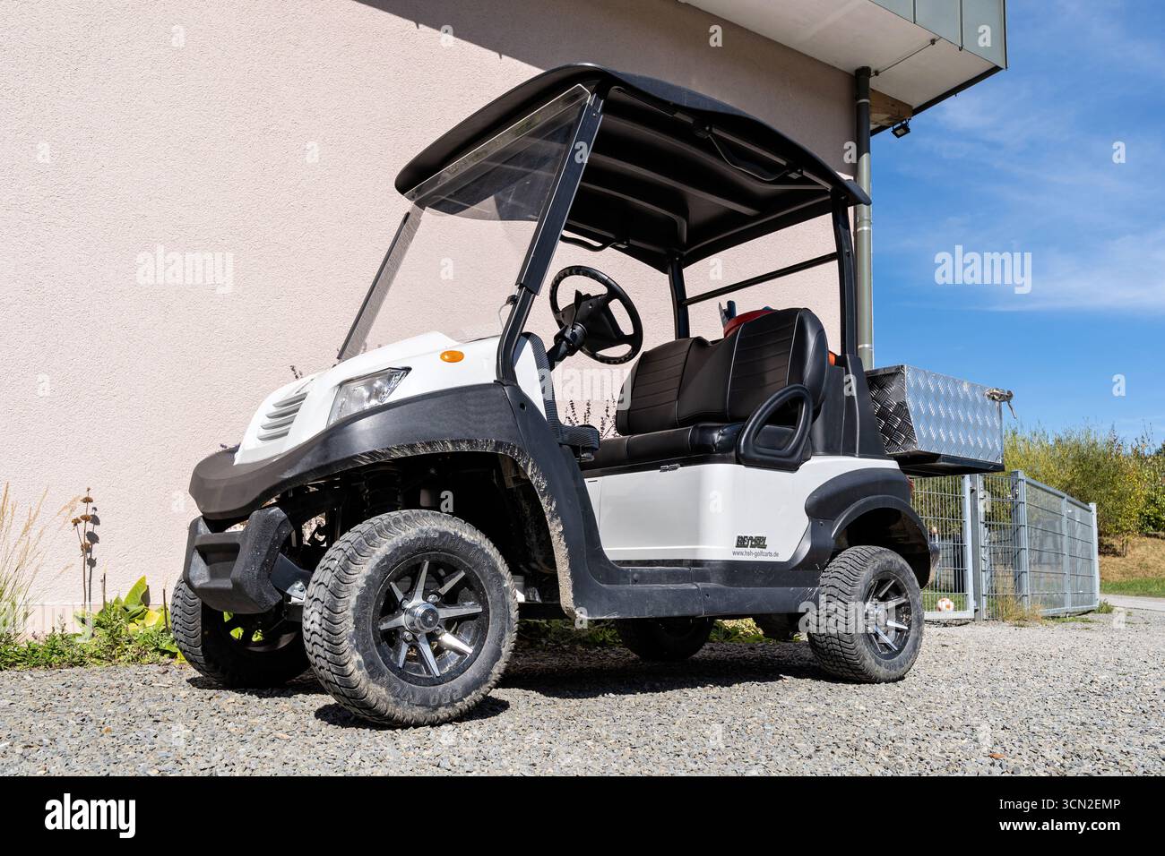 Voiturette de golf Bensel Banque D'Images