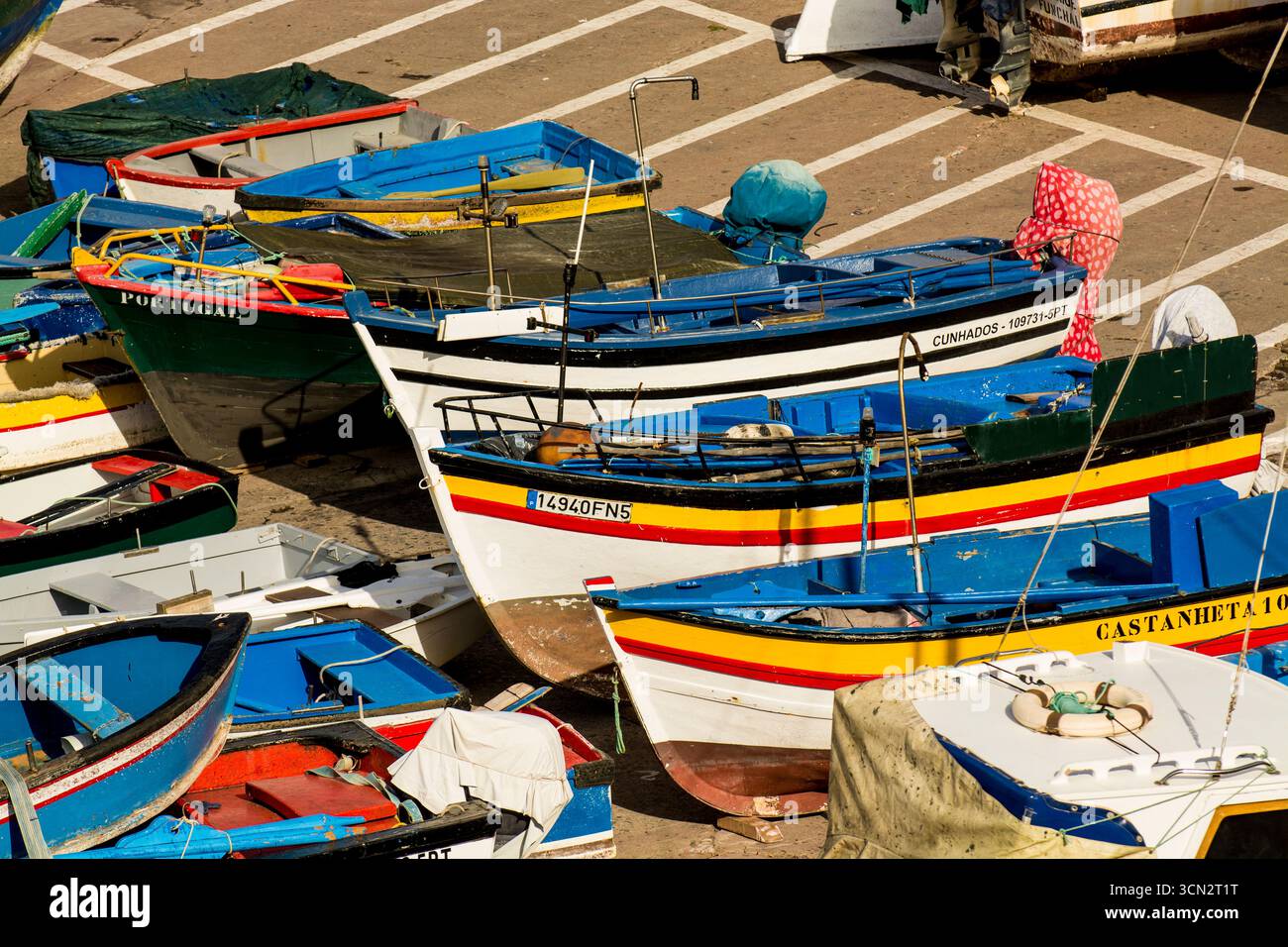 Village de pêcheurs de Camara de Lobos, Maderia, Portugal. Banque D'Images