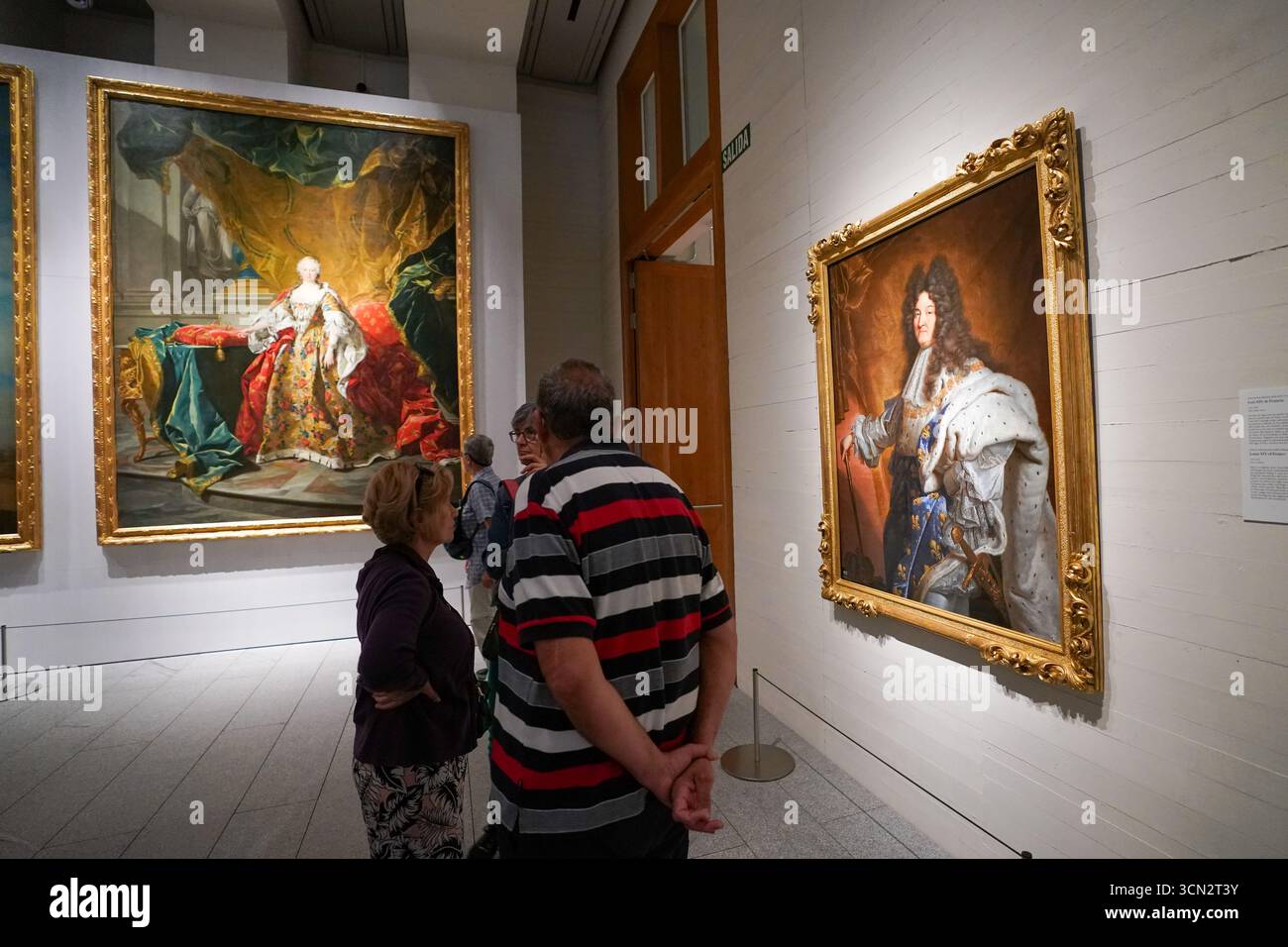 Le portrait de la reine Elisabeth Farnese (1692-1766) par Jean-Baptiste Loo représente la reine consort espagnole en tenue royale Banque D'Images