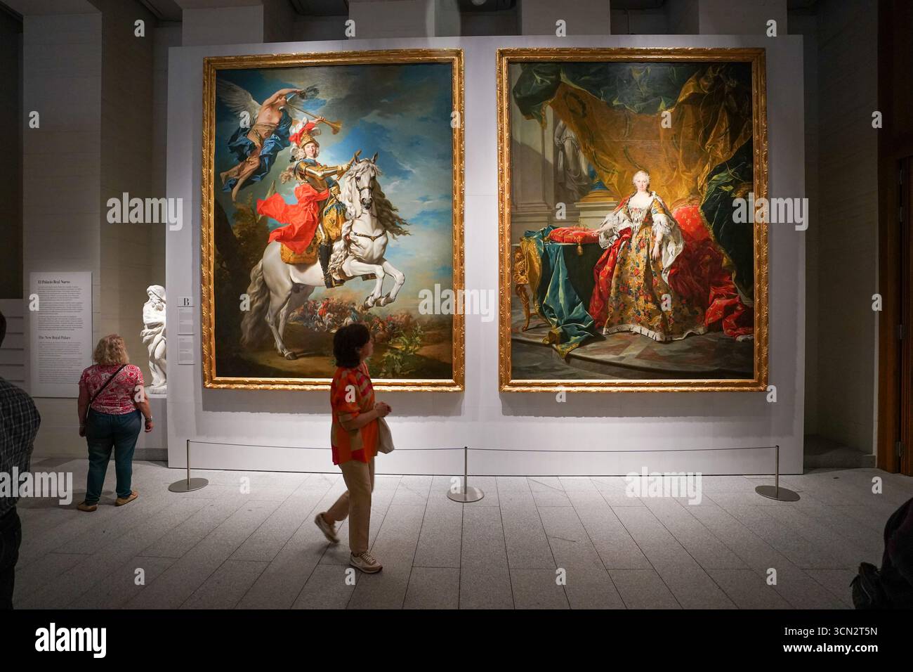 Le portrait de la reine Elisabeth Farnese (1692-1766) par Jean-Baptiste Loo représente la reine consort espagnole en tenue royale Banque D'Images