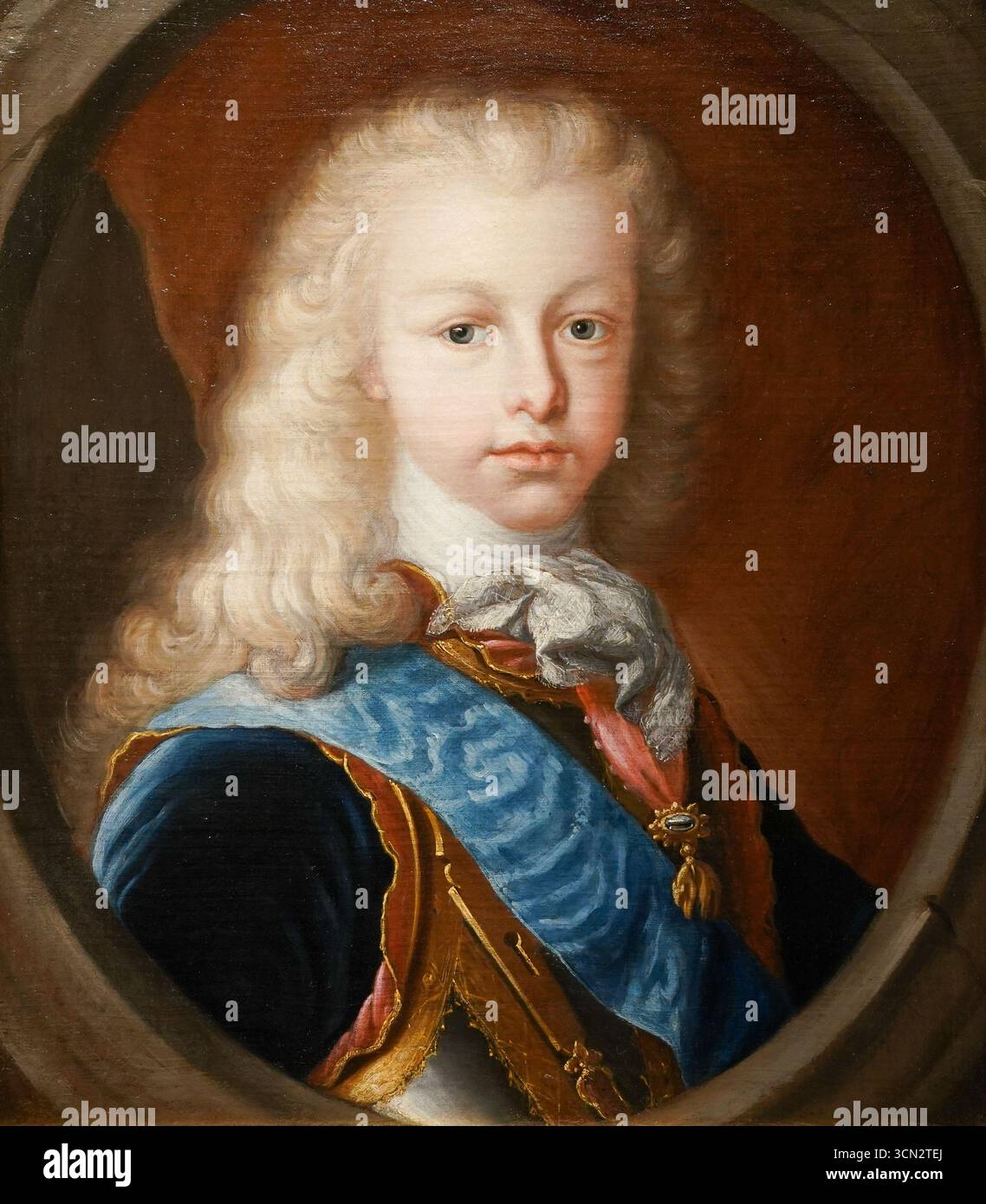 Infante Fernando, futur roi Fernando VI (1713-1759) - par Miguel Jacinto Meléndez Banque D'Images