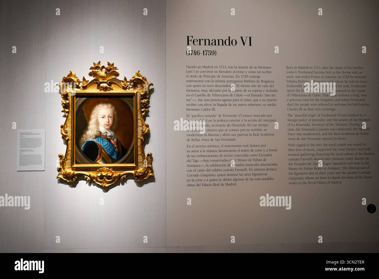 Infante Fernando, futur roi Fernando VI (1713-1759) - par Miguel Jacinto Meléndez Banque D'Images