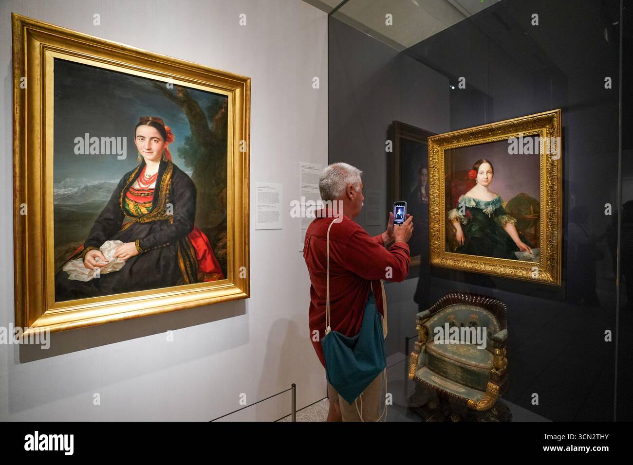 Portrait de la reine Isabelle II d'Espagne - par Vicente Lopez Portana (1772 - 1850) Banque D'Images