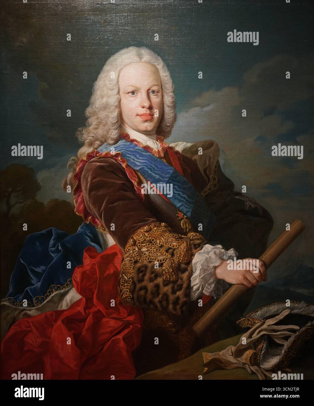 Portrait de Ferdinand VI enfant est un tableau réalisé vers 1723 par le peintre français Jean Ranc Banque D'Images