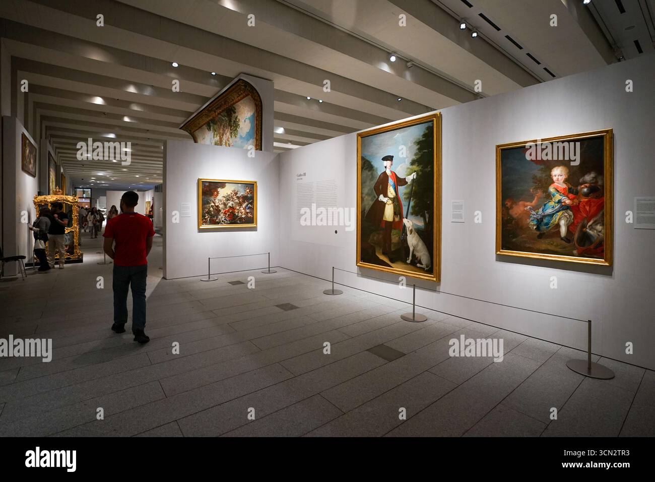 Portrait de Charles de Bourbon en robe de chasse est une huile sur toile peinte par Antonio Sebastiani, probablement produite dans les années 1730 Banque D'Images