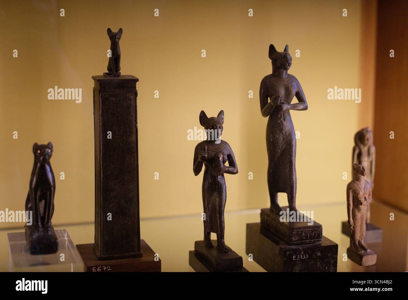 Paris, France - 9 juin 2023 : quartier de l'Égypte ancienne au musée du Louvre. Banque D'Images