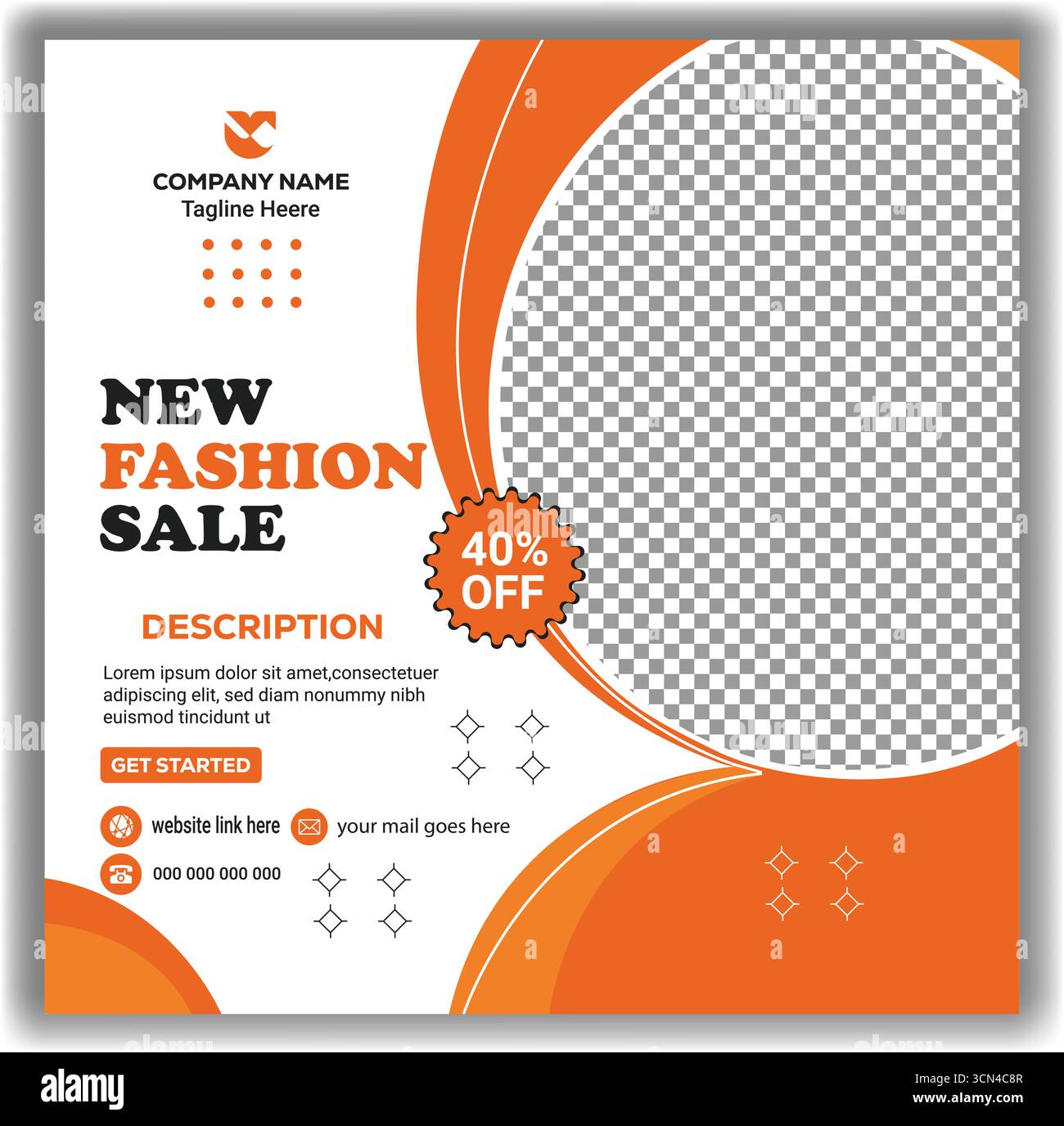 Modern Fashion Instagram Story Template élégant social Media Ads Banner Vector illustration Design Illustration de Vecteur