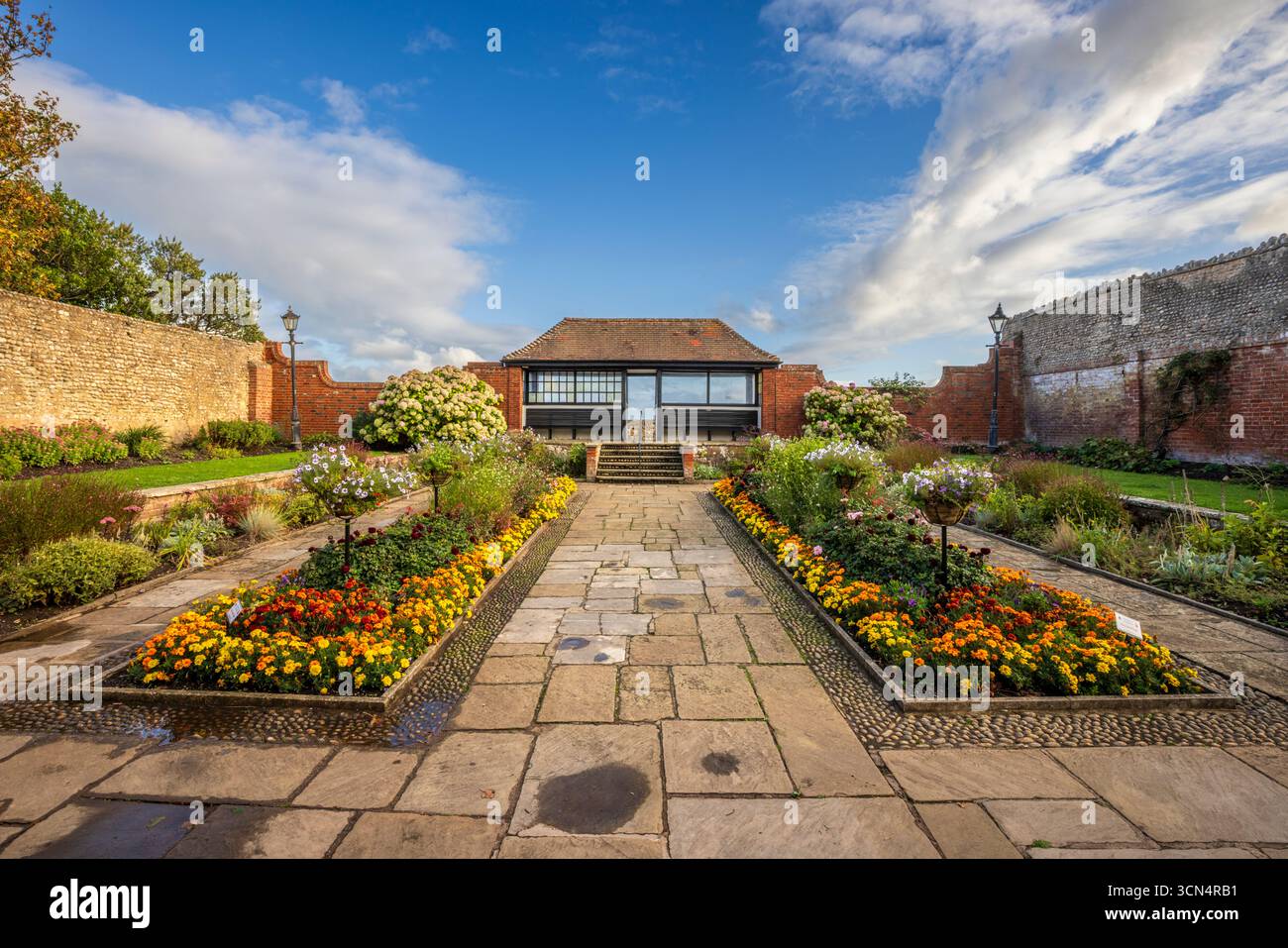 The Sunken Garden à Connaught Gardens, Sidmouth, East Devon Banque D'Images