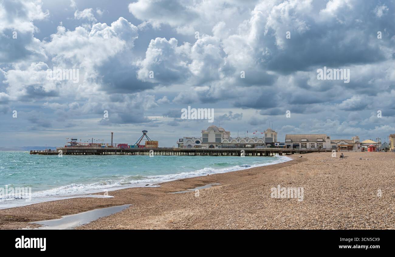 Quai Southsea sur l'esplanade Banque D'Images