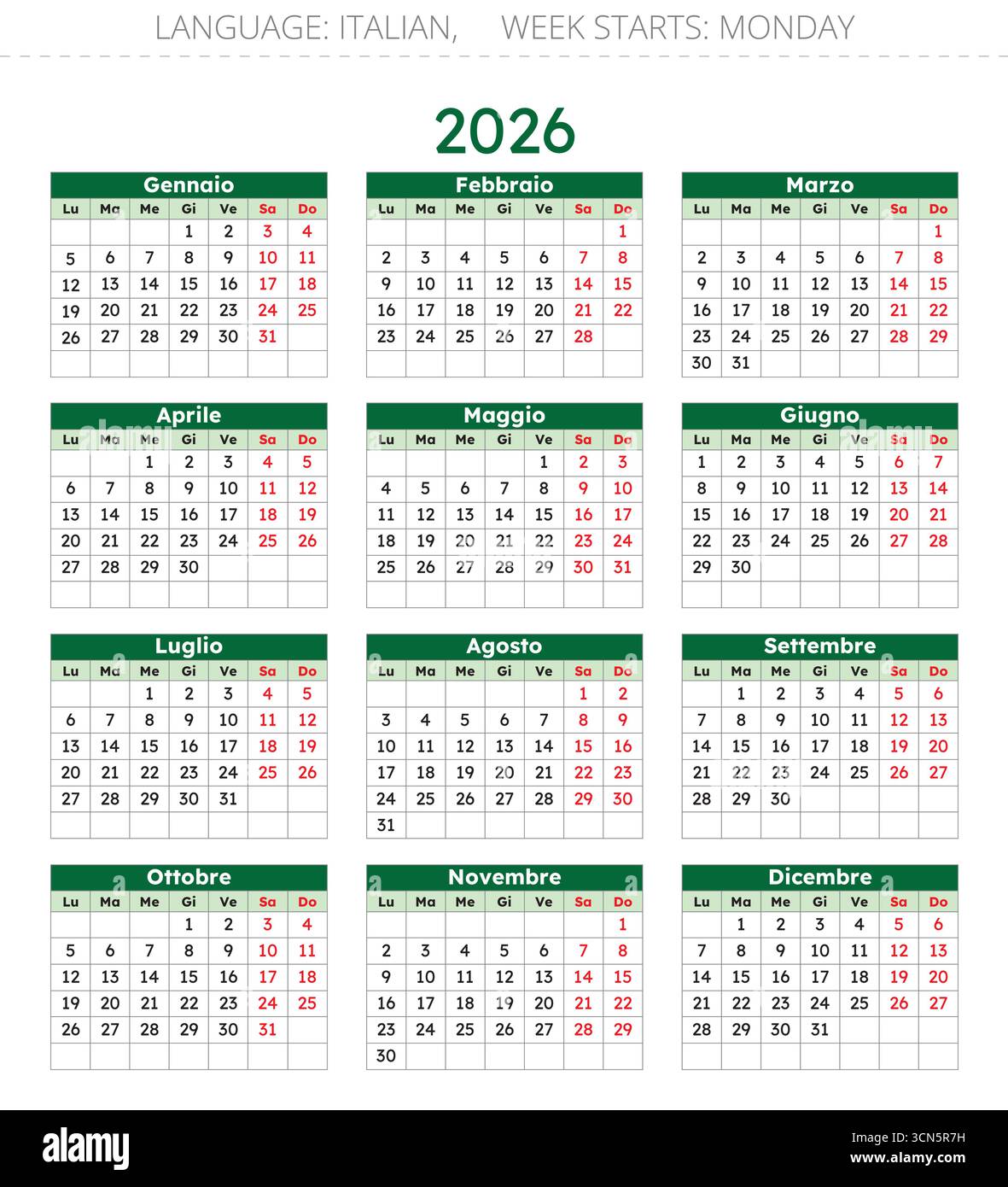 Calendrier Octobre 2025 à imprimer