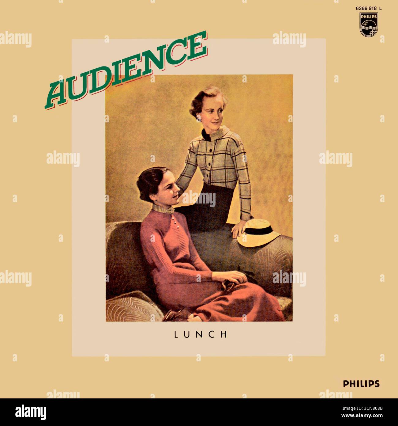 Public - déjeuner - pochette d'album vinyle -1972 Banque D'Images