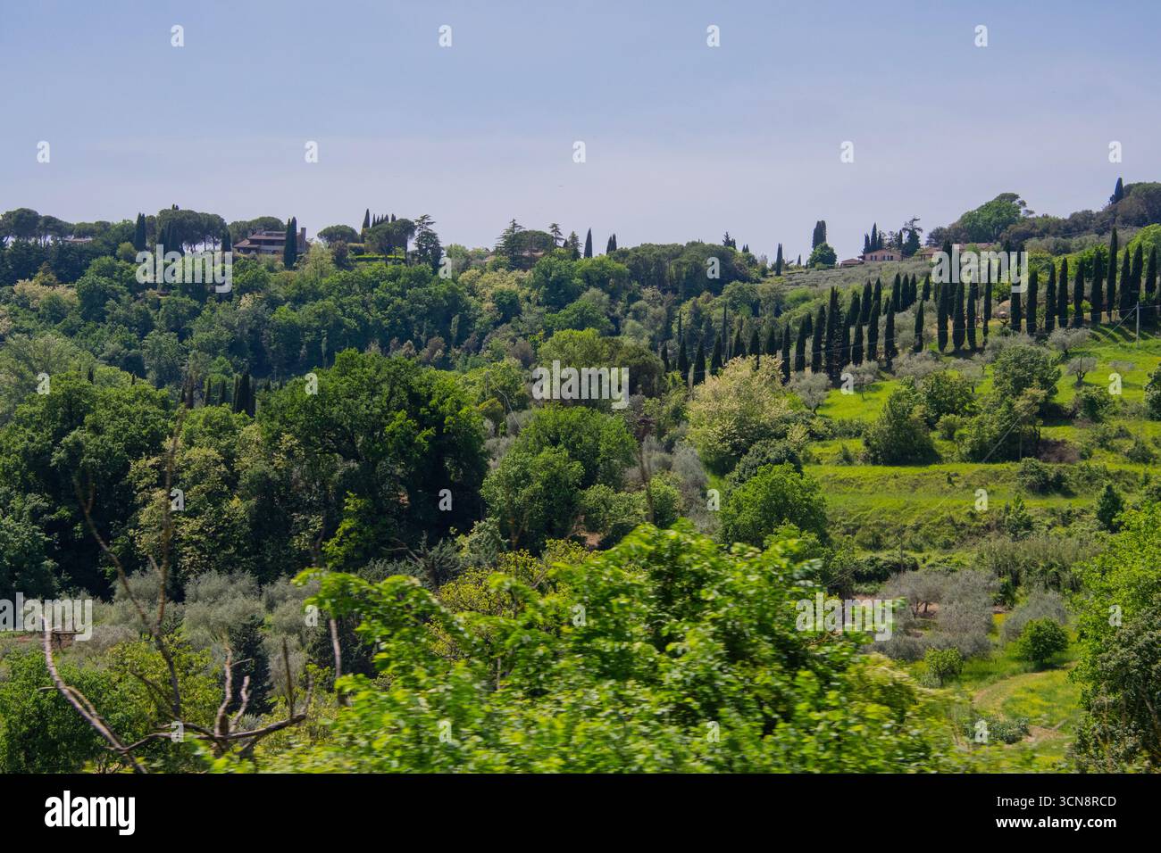 Vue panoramique sur la route d'assise. Banque D'Images