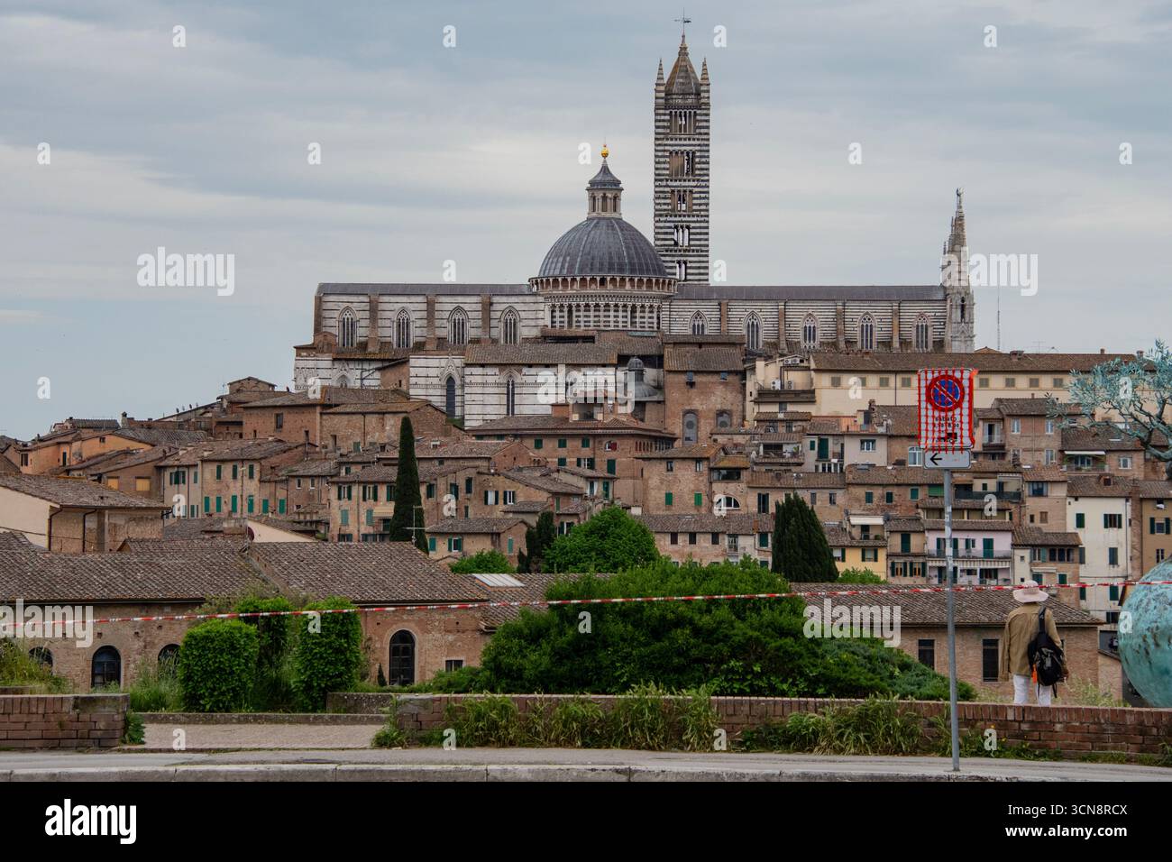 Vue de Sienne, Italie. Banque D'Images