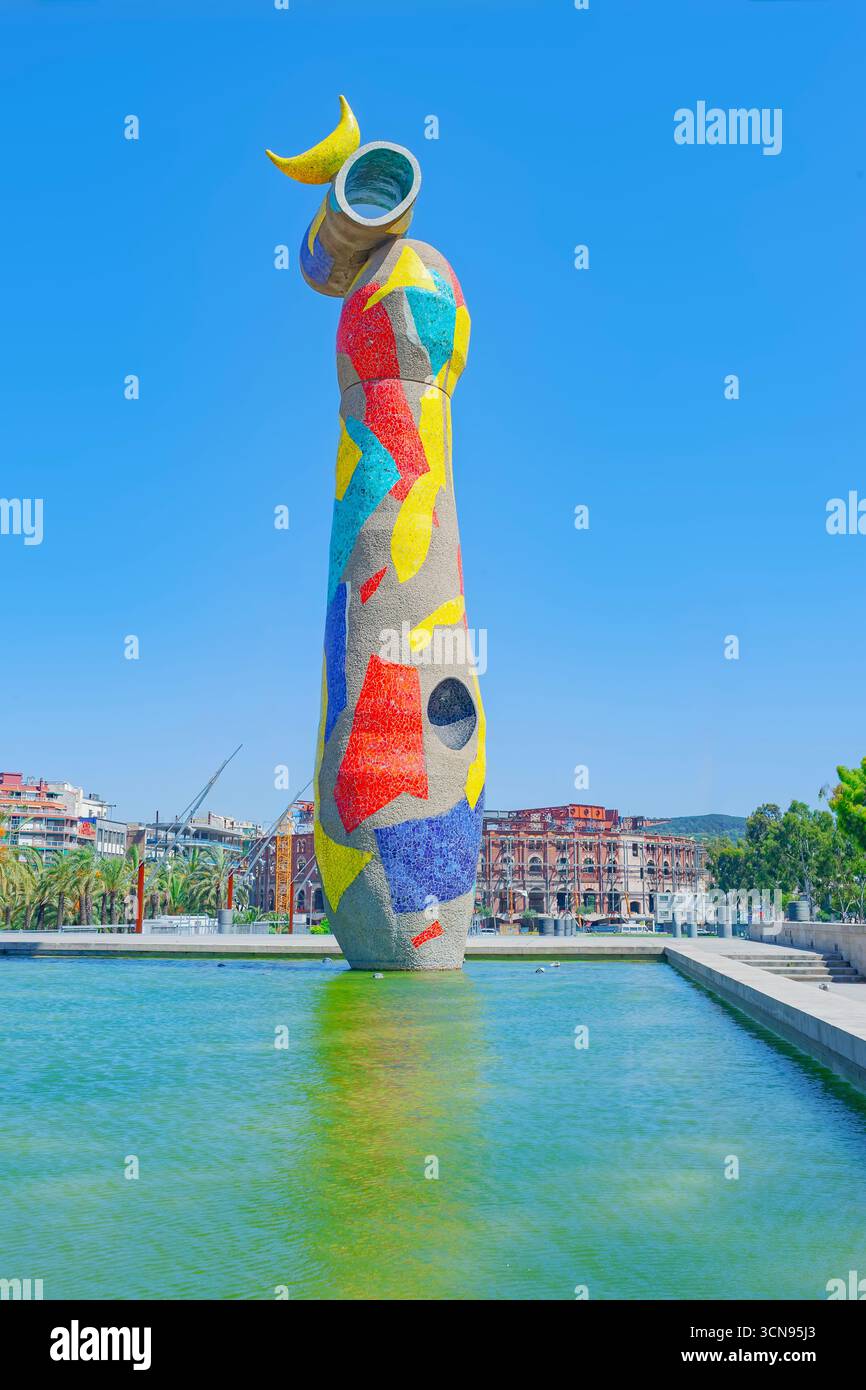 Parc Joan Miro, Barcelone, Catalogne, Espagne Banque D'Images