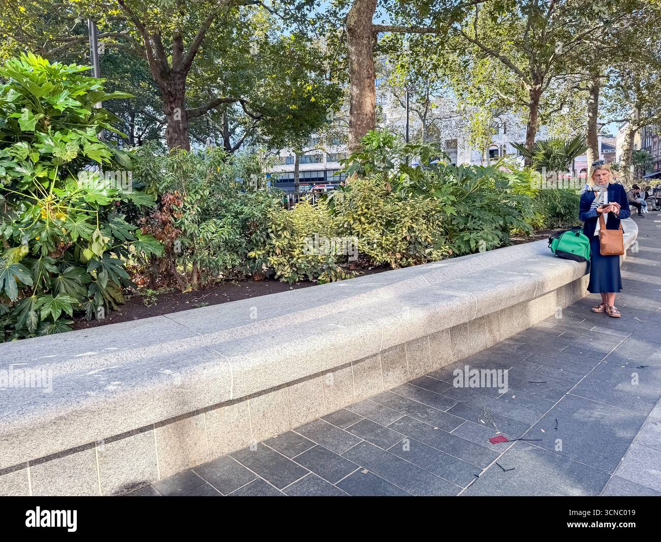 Leicester Square Gardens, Londres - Image de stock capturée avec un smartphone