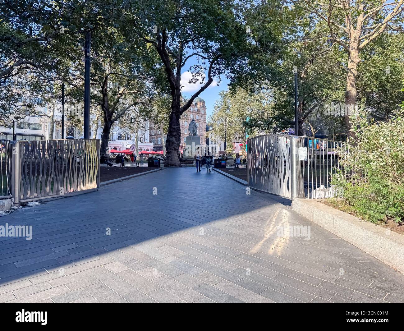 Leicester Square Gardens, Londres - Image de stock capturée avec un smartphone