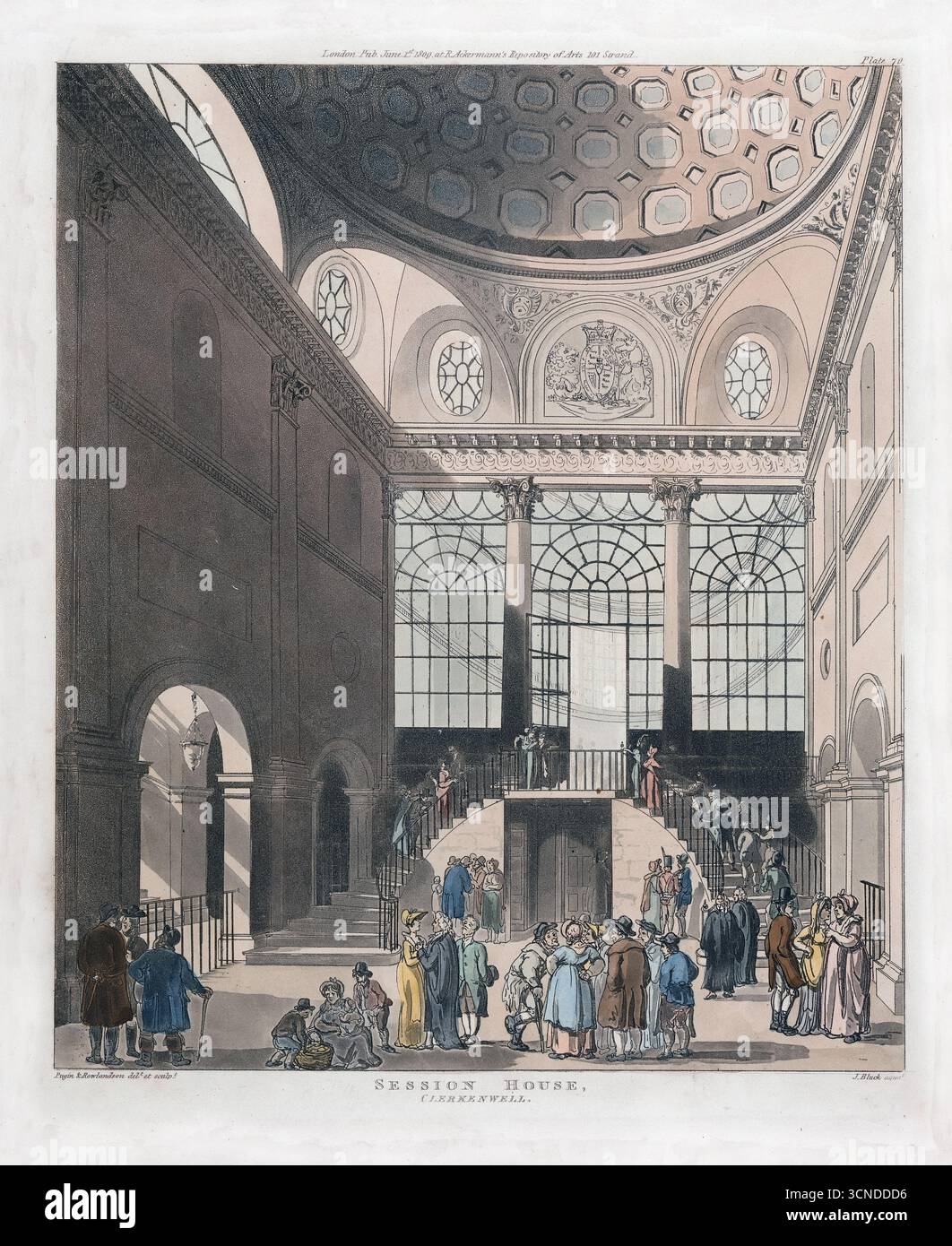 Une impression de la sessions House Clerkenwell Green London , éditeur John Bluck d'après Thomas Rowlandson d'après Augustus Charles Pugin perspective historique du XIXe siècle aquatinte gravure d'art aquarelle art estampes antiques Banque D'Images Une impression de la sessions House Clerkenwell Green London , éditeur John Bluck d'après Thomas Rowlandson d'après Augustus Charles Pugin perspective historique du XIXe siècle aquatinte gravure d'art aquarelle art estampes antiques Banque D'Images