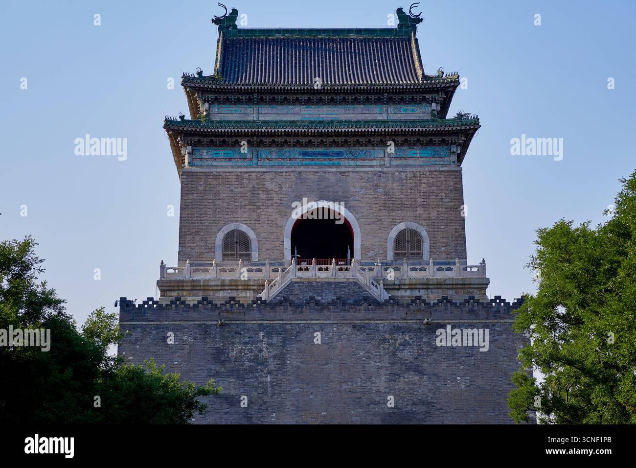 Clocher de Beijing Banque D'Images
