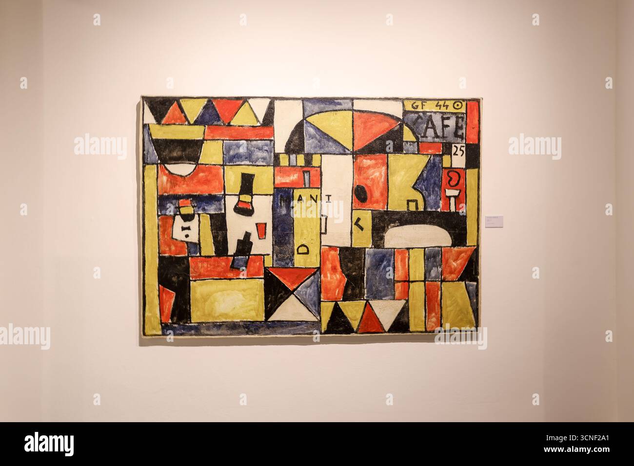 Peinture de Joaquín Torres García, artiste moderne le plus influent d’Uruguay, exposée au Museo Torres García de Ciudad Vieja. Banque D'Images