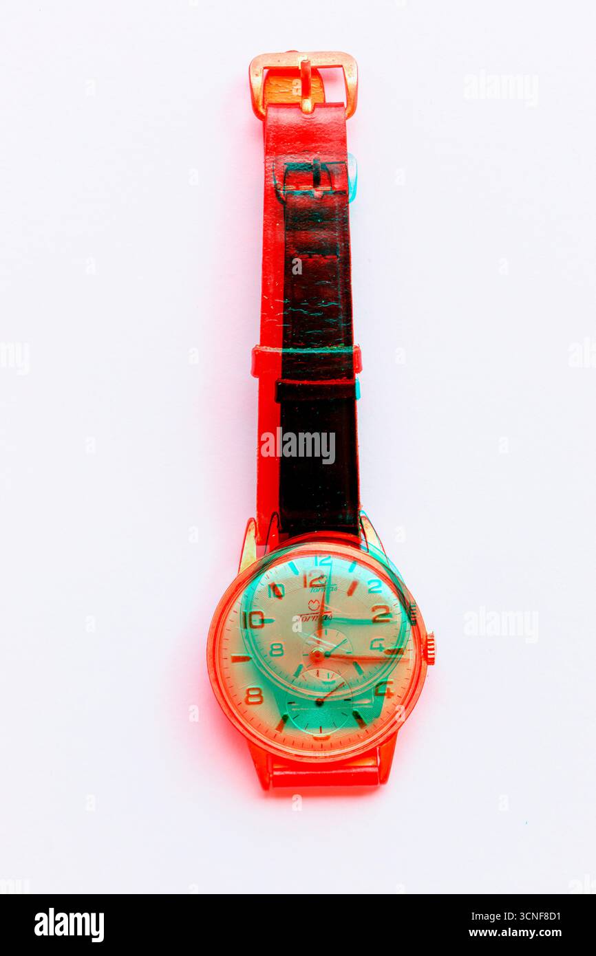 effet parasite sur une montre-bracelet Banque D'Images