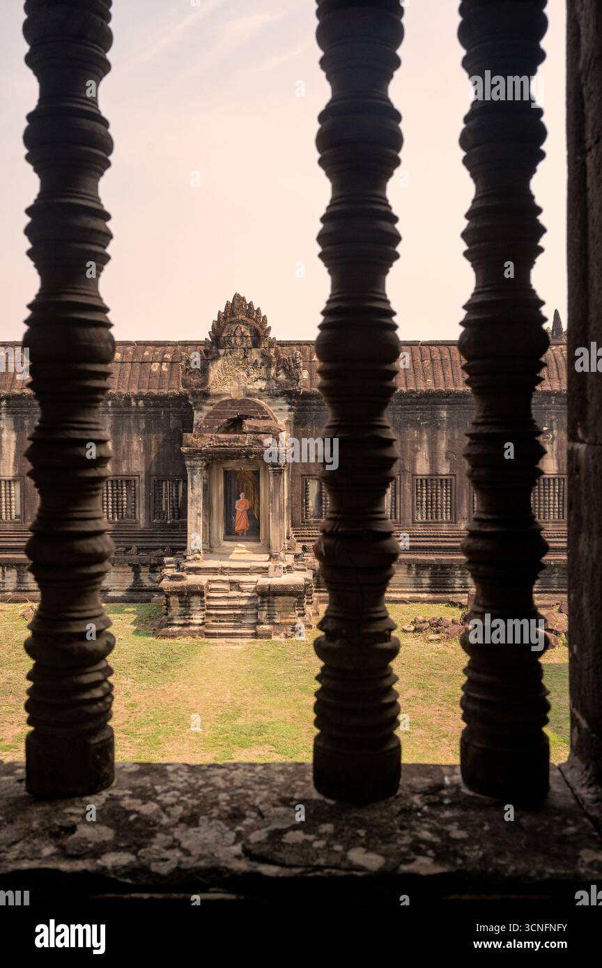Angkor Wat, au Cambodge Banque D'Images