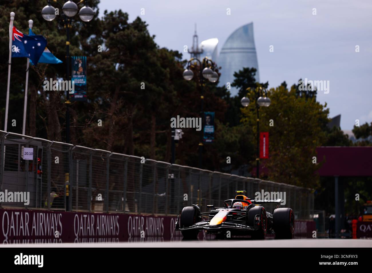 Lors du Grand Prix d'Azerbaïdjan de formule 1 Qatar Airways 2025, 17ème manche du Championnat du monde de formule 1 FIA 2025 du 19 au 21 septembre 2025 sur le circuit de Bakou City, à Bakou, Azerbaïdjan Banque D'Images