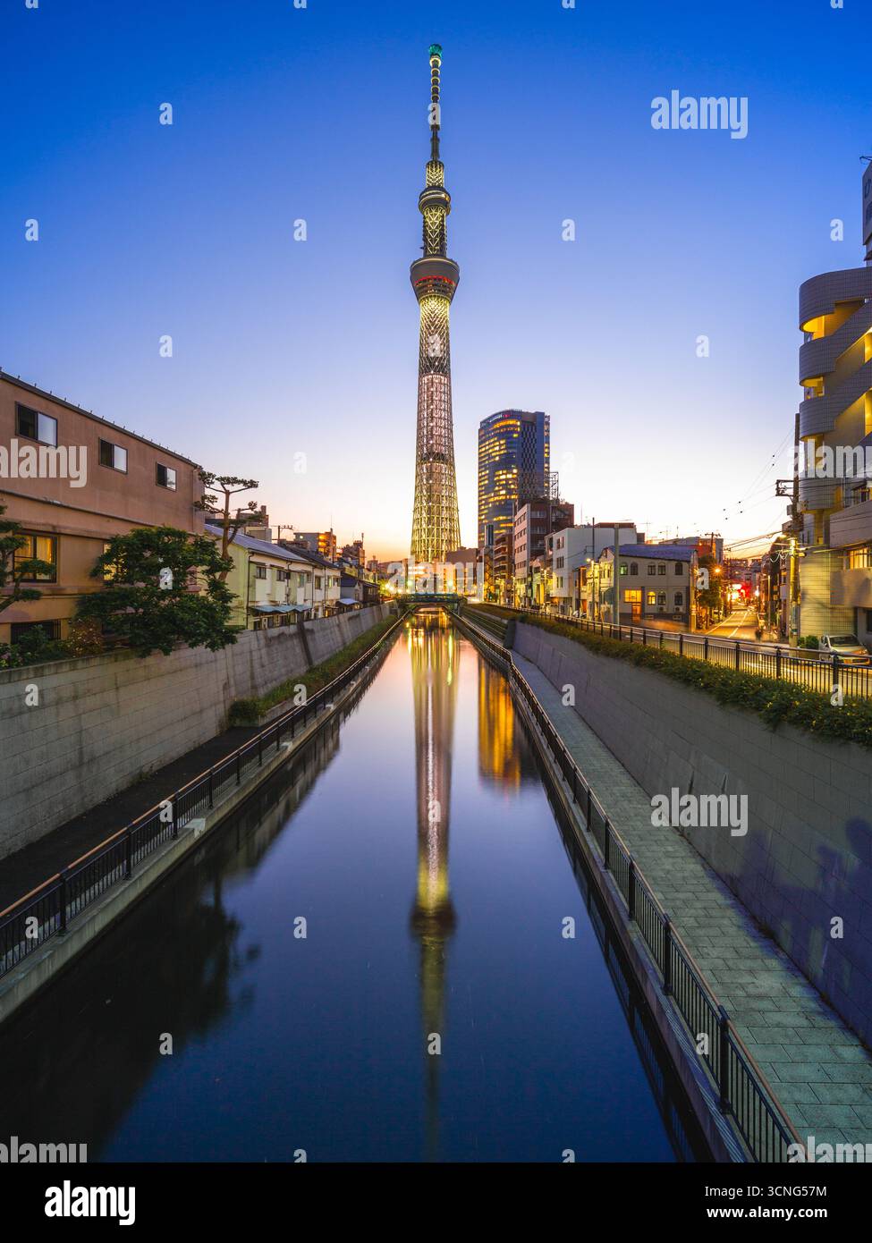 13 juin 2019 : Tokyo Skytree, une tour de radiodiffusion et d'observation à Sumida, Tokyo, japon. Elle est devenue la plus haute structure du Japon en 2010, et maintenant Banque D'Images