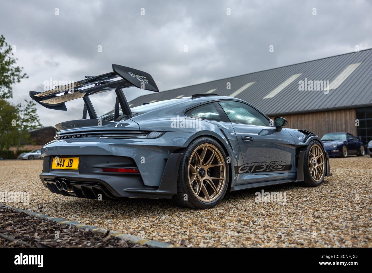 Porsche 911 GT3 RS 2024, exposée lors de l'événement Niners concept qui s'est tenu à Boxengasse le 20 septembre 2025. Banque D'Images