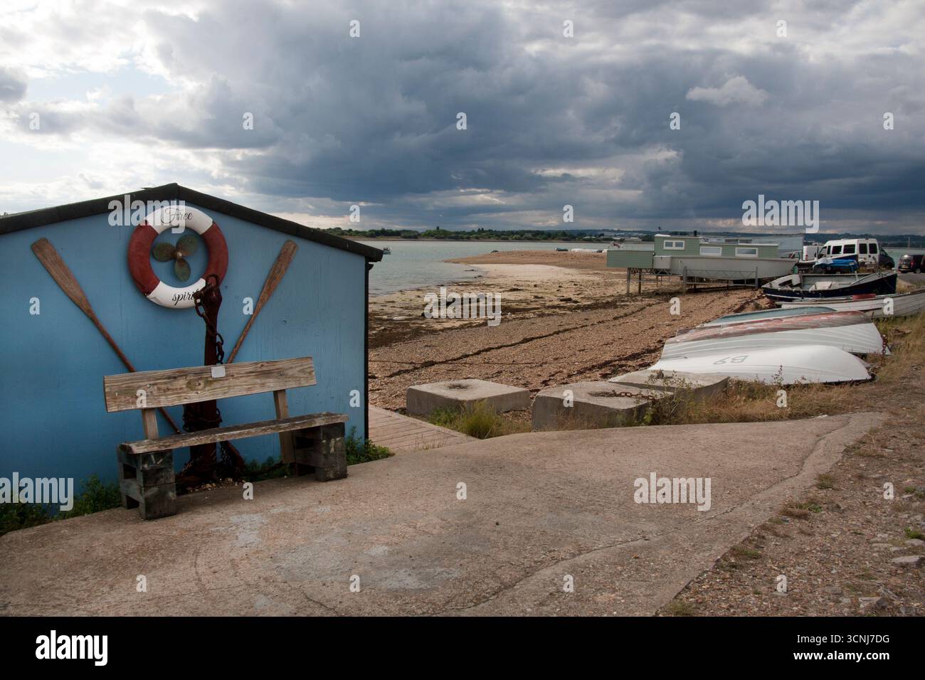 Eastney Seafront, Southsea, Portsmouth, Hampshire, Angleterre Banque D'Images