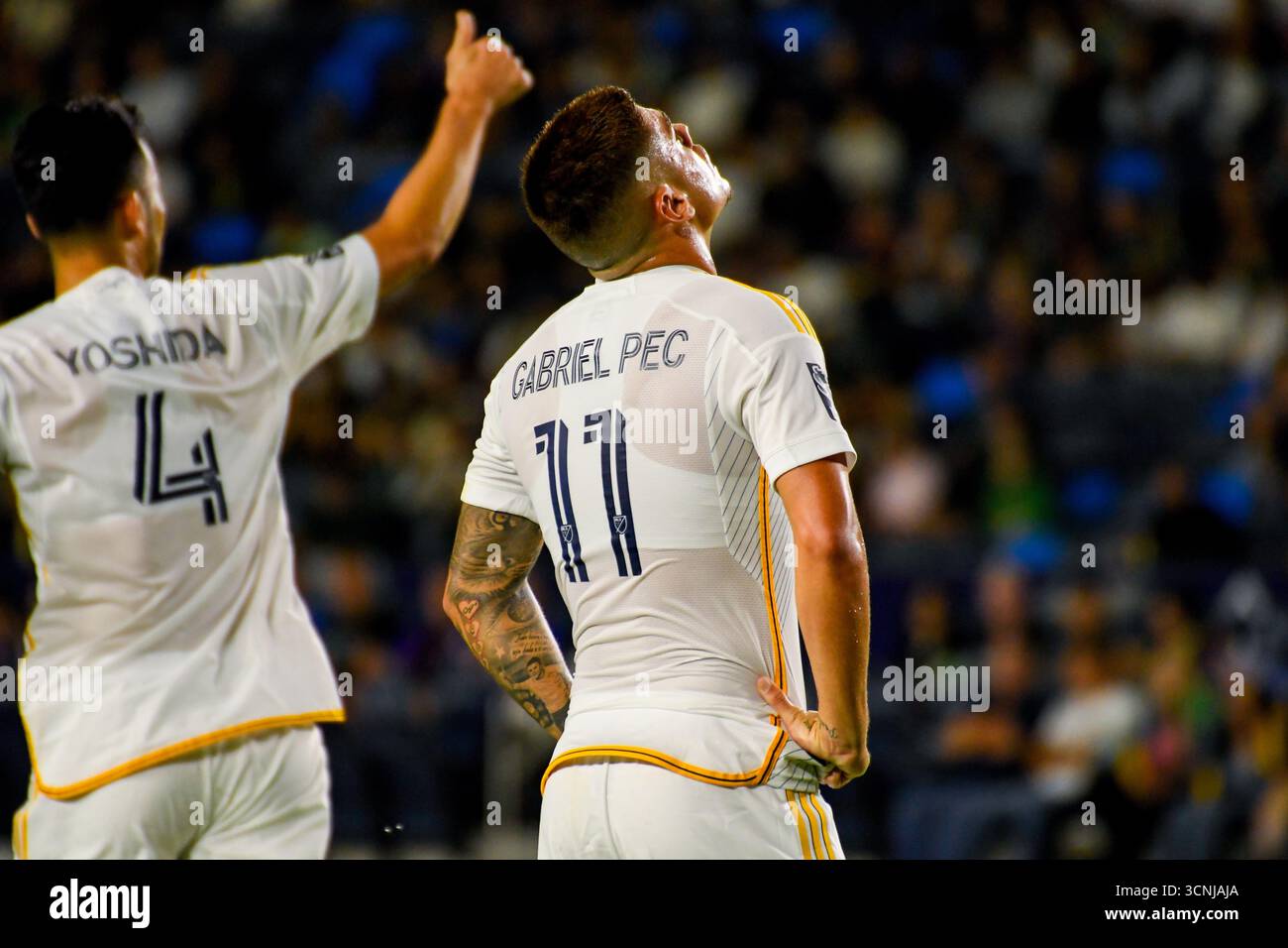 Los Angeles, États-Unis, 27 septembre 2025. LA Galaxy affronte le FC Cincinnati lors du match MLS au Dignity Health Sports Park. Photo de Camilo Torres/Alamy Banque D'Images