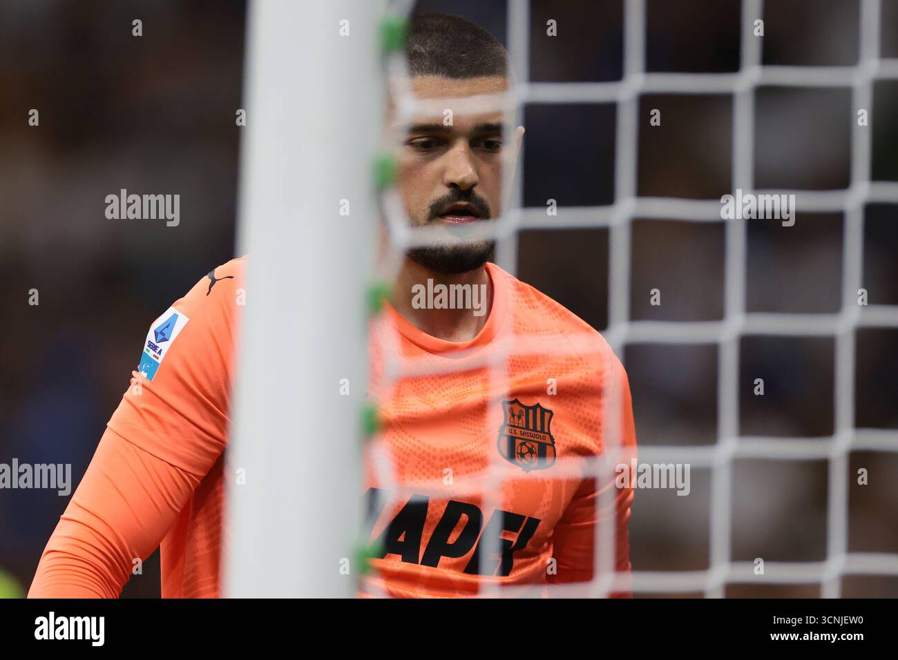 Milan, Italie. 21 septembre 2025. Arijanet Muric de US Sassuolo lors du match Internazionale vs US Sassuolo Serie A à Giuseppe Meazza, Milan. Le crédit photo devrait se lire : Jonathan Moscrop/Sportimage crédit : Sportimage Ltd/Alamy Live News Banque D'Images