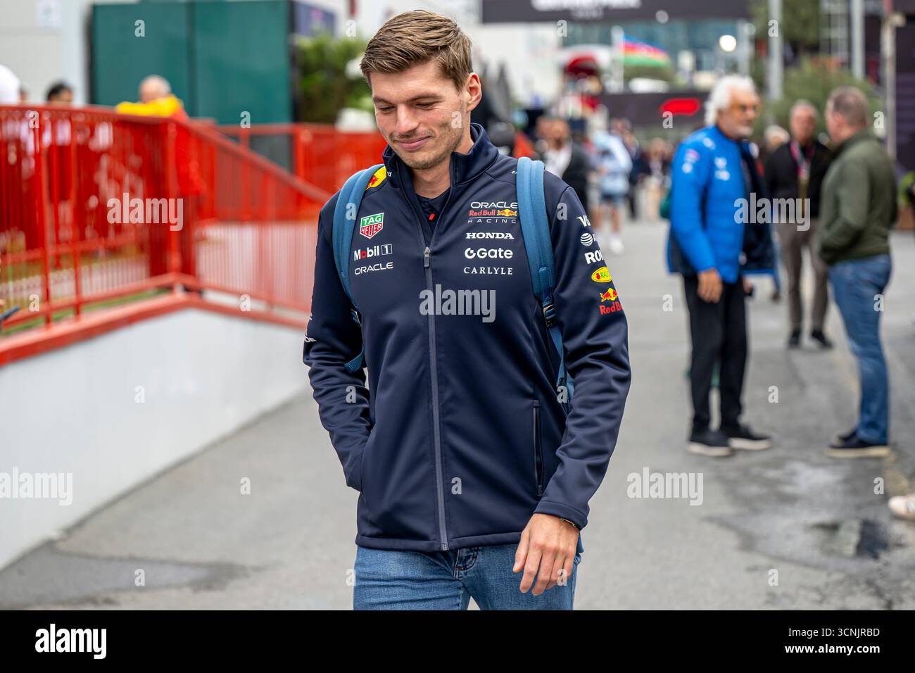 Bakou, Azerbaïdjan, 21 septembre 2025, Max Verstappen, des pays-Bas, concourt pour Red Bull Racing. La journée du Grand Prix d'Azerbaïdjan 2025, qui a lieu à Bakou, Azerbaïdjan. Crédit : Michael Potts/Alamy Live News Banque D'Images