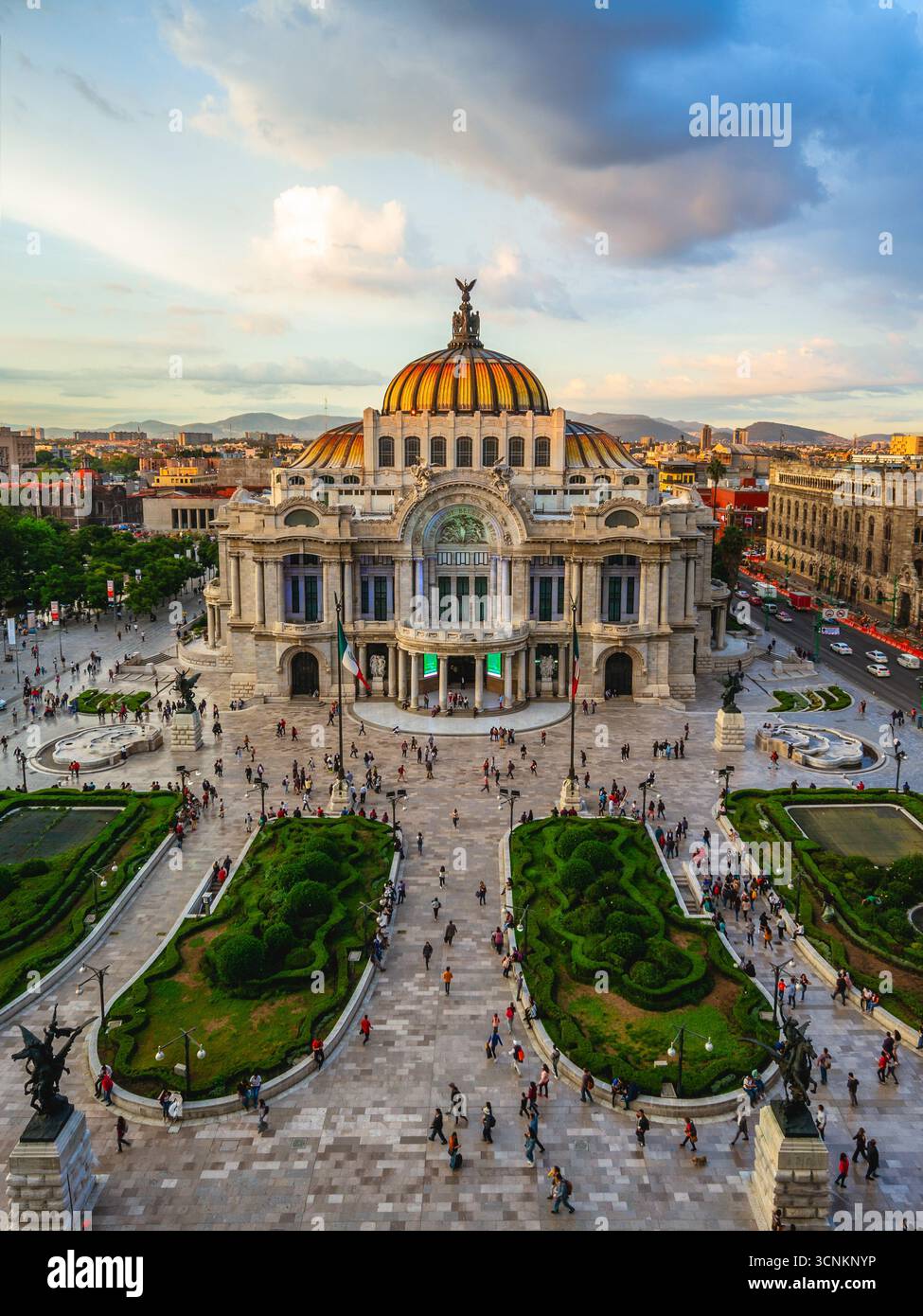 Palacio de Bellas Artes, Palais des Beaux Arts, la ville de Mexico Banque D'Images