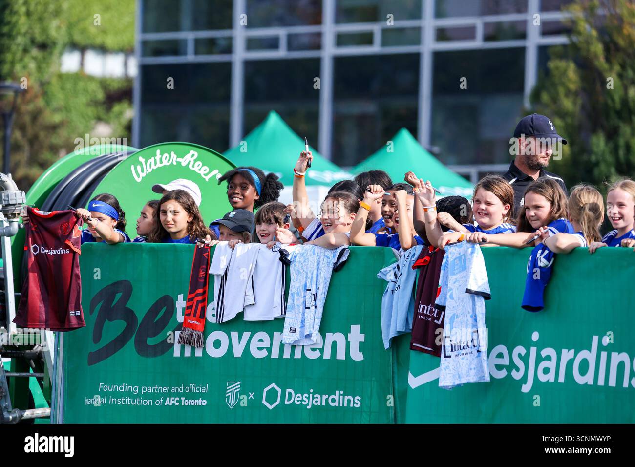 Toronto, Ontario, Canada, 21 septembre 2025, les jeunes partisans du match de Super League du Nord de l'AFC Toronto contre Halifax Tides au stade des Lions de York Banque D'Images
