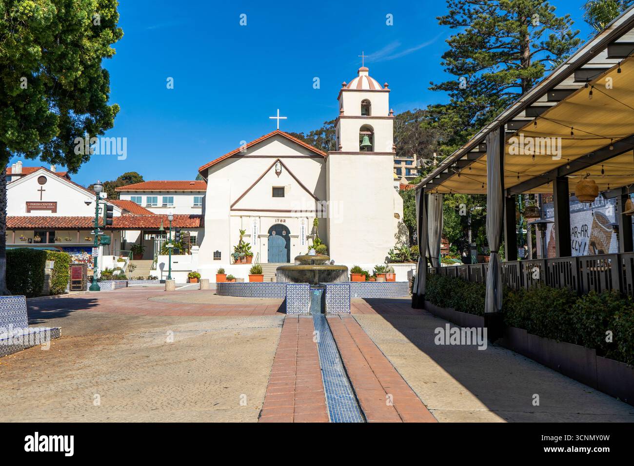 Architecture coloniale espagnole de la Mission San Buenaventura in Ven Banque D'Images