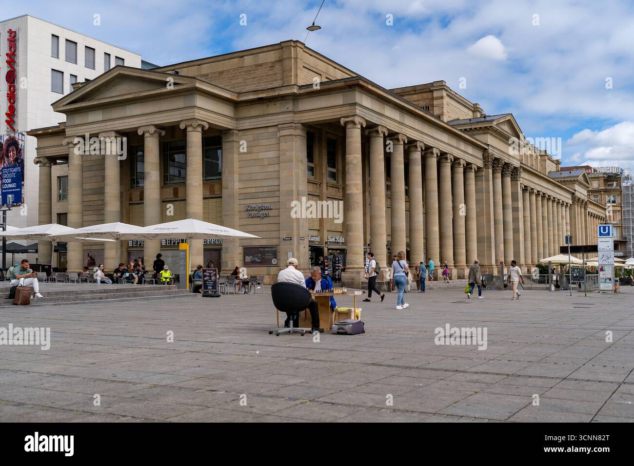 Échecs de rue au Königsbau Passagen Stuttgart Banque D'Images