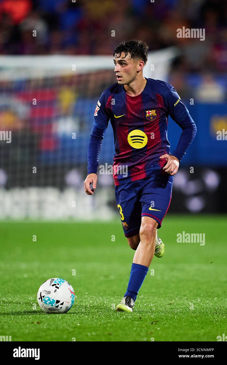 BARCELONE, ESPAGNE - 21 SEPTEMBRE : Pedro Gonzalez 'Pedri' du FC Barcelone lors du match LaLiga EA Sports entre le FC Barcelone et Getafe CF à l'Estadi Johan Cruyff le 21 septembre 2025 à Barcelone, Espagne. (Photo de QSP) Banque D'Images