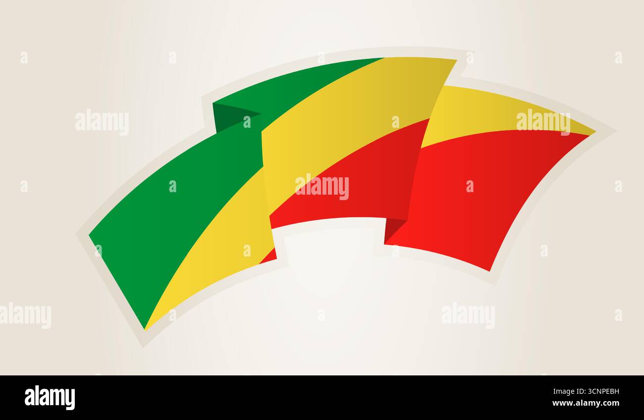 Drapeau du Congo en forme de ruban abstrait, symbole national du Congo. Ce vecteur est idéal pour une utilisation dans les événements nationaux, jour de l'indépendance, international sp Illustration de Vecteur Drapeau du Congo en forme de ruban abstrait, symbole national du Congo. Ce vecteur est idéal pour une utilisation dans les événements nationaux, jour de l'indépendance, international sp Illustration de Vecteur