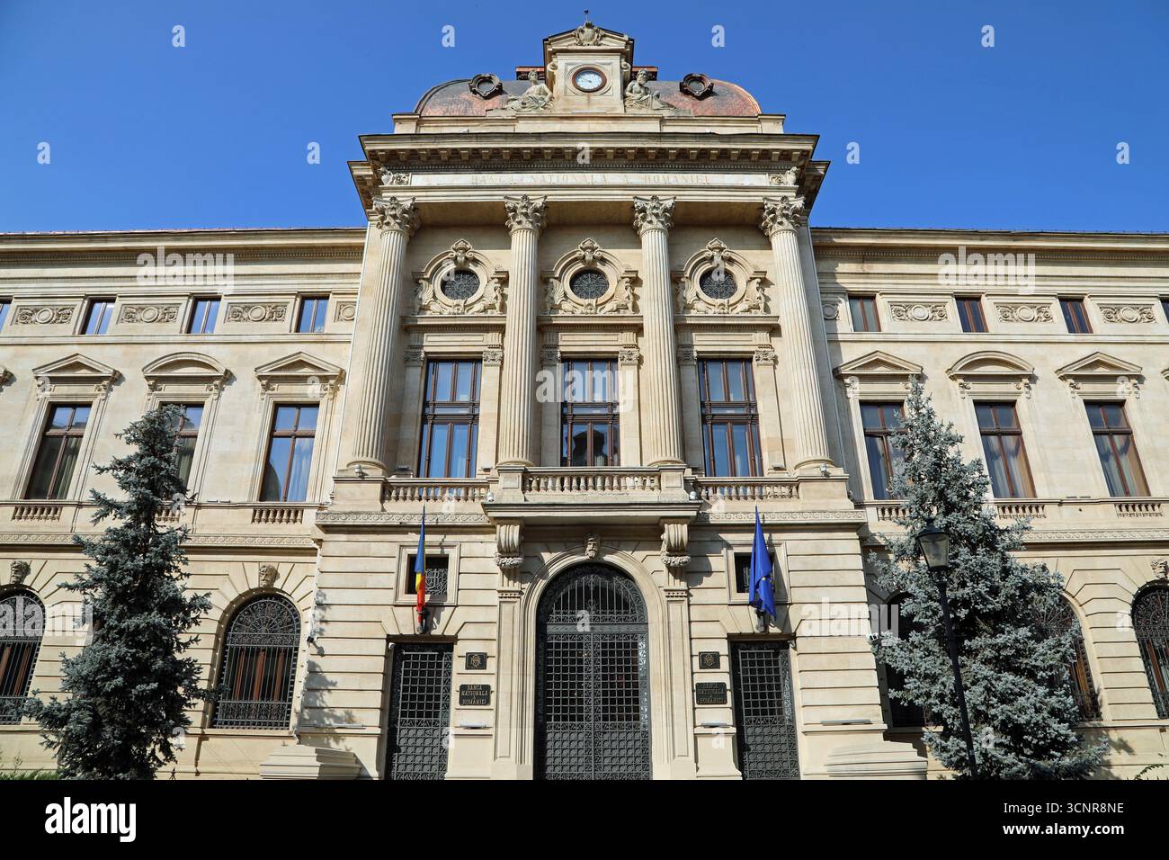 Bâtiment de la Banque nationale de Roumanie à Bucarest Banque D'Images