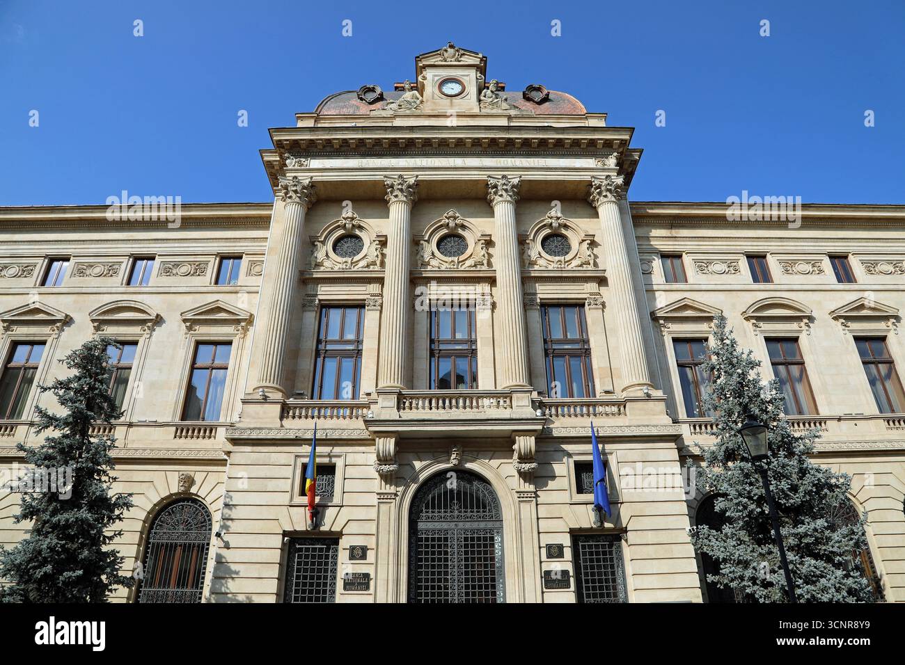 Bâtiment de la Banque nationale de Roumanie à Bucarest Banque D'Images
