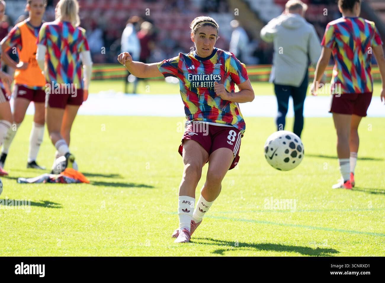 Manchester United Women v Arsenal Women’s Super League LEIGH, ANGLETERRE -21 septembre 2025 : Marona Caldentley pendant le match entre Manchester United et Arsenal au Leigh Sports Village le -21 septembre 2025 à Leigh, Angleterre. Banque D'Images