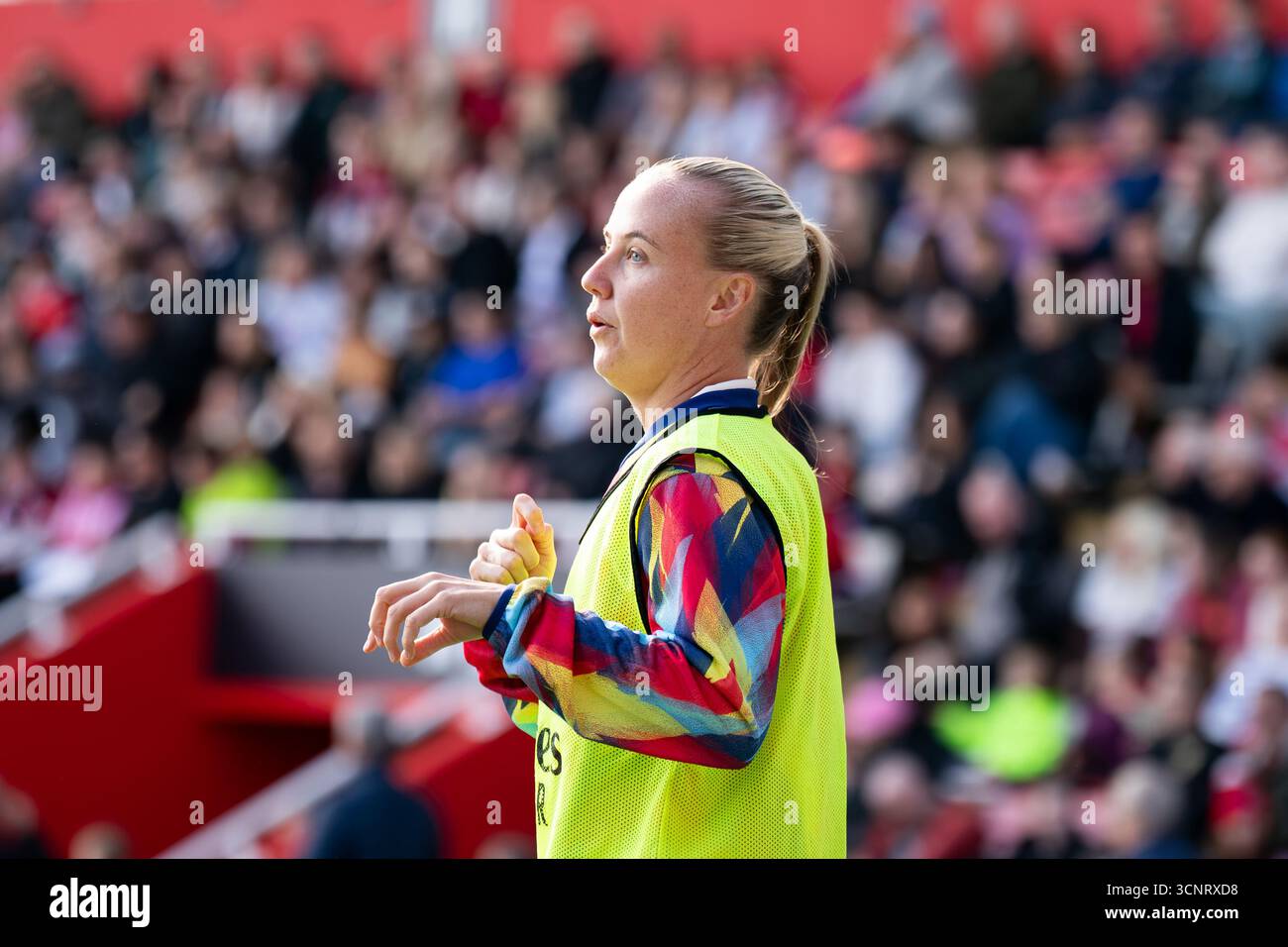 Manchester United Women v Arsenal Women’s Super League LEIGH, ANGLETERRE -21 septembre 2025 : Beth Mead pendant le match entre Manchester United et Arsenal au Leigh Sports Village le -21 septembre 2025 à Leigh, Angleterre. Banque D'Images